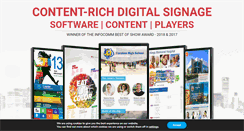 Desktop Screenshot of mvixdigitalsignage.com