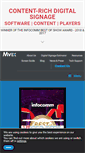 Mobile Screenshot of mvixdigitalsignage.com