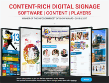 Tablet Screenshot of mvixdigitalsignage.com